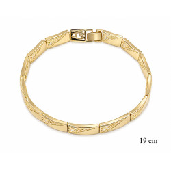 Bransoletka miedź pozłacana 14k - MF42263