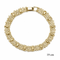 Bransoletka miedź pozłacana 14k - MF42216