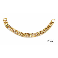 Bransoletka miedź pozłacana 14k - MF42538