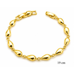 Bransoletka miedź pozłacana 14k - MF42255