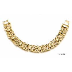 Bransoletka miedź pozłacana 14k - MF42215