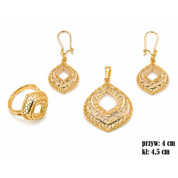 Komplet biżuterii Xuping pozłacany 18k - MF40089