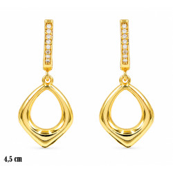 Kolczyki CM Miedź pozłacana 14k - MF42602