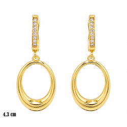Kolczyki CM Miedź pozłacana 14k - MF42359