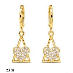 Kolczyki CM Miedź pozłacana 14k - MF42395