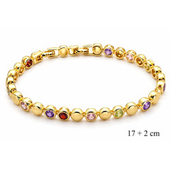 Bransoletka miedź pozłacana 14k - MF42695