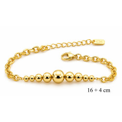Bransoletka miedź pozłacana 14k - MF42658