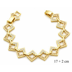Bransoletka miedź pozłacana 14k - MF42704