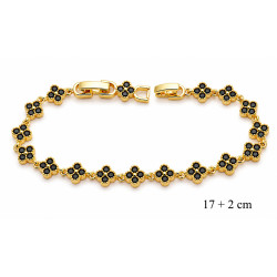Bransoletka miedź pozłacana 14k - MF42742