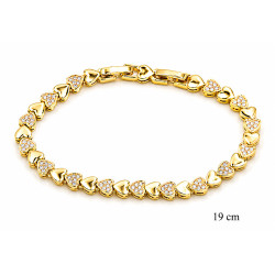 Bransoletka miedź pozłacana 14k - MF42700