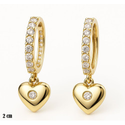Kolczyki miedź pozłacana 14k - MF42730