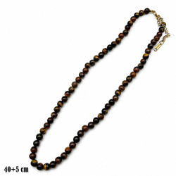 Naszyjnik Stal 316L [Ø 6 mm Oko Tygrysa] - MF42564