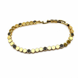 Bransoletka CM miedź pozłacana 14k - MF42767