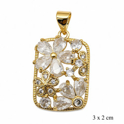 Przywieszka CM miedź pozłacana 14k - MF42976