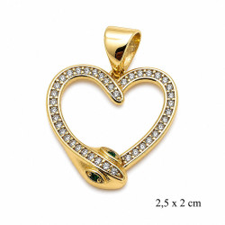 Przywieszka CM miedź pozłacana 14k - MF42966