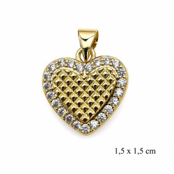 Przywieszka CM miedź pozłacana 14k - MF42970