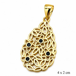 Przywieszka CM miedź pozłacana 14k - MF42968