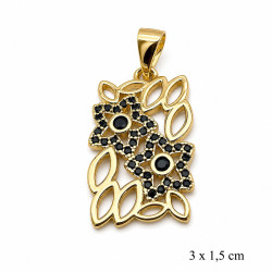 Przywieszka CM miedź pozłacana 14k - MF42967