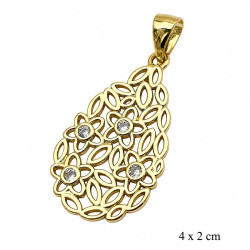 Przywieszka CM miedź pozłacana 14k - MF42880