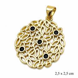 Przywieszka CM miedź pozłacana 14k - MF42827