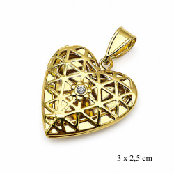 Przywieszka CM miedź pozłacana 14k - MF42786
