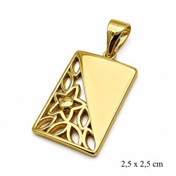 Przywieszka CM miedź pozłacana 14k - MF42785