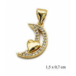 Przywieszka CM miedź pozłacana 14k - MF42782