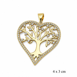 Przywieszka CM miedź pozłacana 14k - MF42973