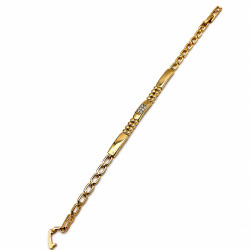Bransoletka pozłacana 18k Xuping [16+2 cm] - MF40810