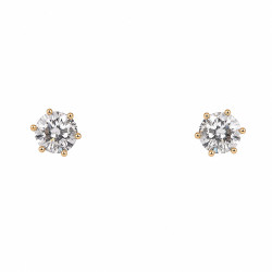 Kolczyki Xuping pozłacane 18k [ 0,7 cm ] - MF40871