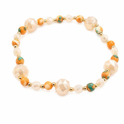 Bransoletka Stal 316L [ mix topaz ] - MF42491-4