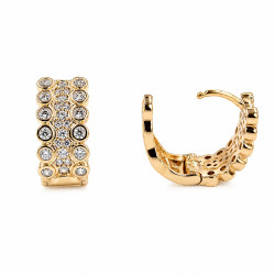 Kolczyki Xuping pozłacane 18k [ 1,6 cm ] - MF40841