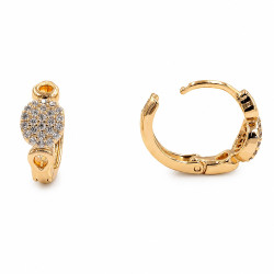 Kolczyki Xuping pozłacane 18k [ 1,5 cm ] - MF40816