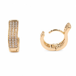 Kolczyki Xuping pozłacane 18k [ 1,6 cm ] - MF40786