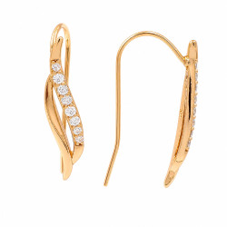 Kolczyki Xuping pozłacane 18k [ 2,2 cm ] - MF40583