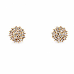 Kolczyki Xuping pozłacane 18k [ 1,7 cm ] - MF40987