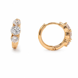 Kolczyki Xuping pozłacane 18k [ 1,5 cm ] - MF40914