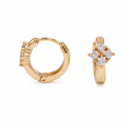 Kolczyki Xuping pozłacane 18k [ 1,3 cm] - MF40661