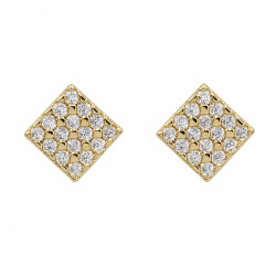 Kolczyki CM miedź pozłacana 14k [ 0,6 cm ] - MF42963