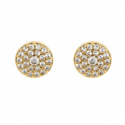 Kolczyki CM miedź pozłacana 14k [ 0,7 cm ] - MF42962