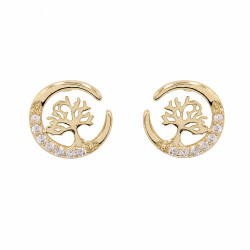 Kolczyki CM miedź pozłacana 14k [ 1,2 cm ] - MF42956