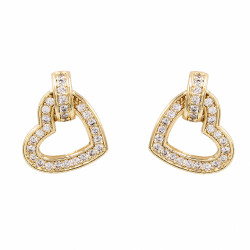 Kolczyki CM miedź pozłacana 14k [ 1,3 cm ] - MF42960