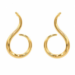 Kolczyki CM miedź pozłacana 14k [ 3,4 cm ] - MF42884