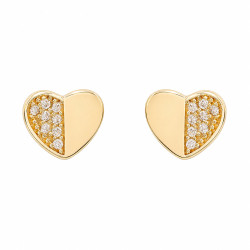 Kolczyki CM miedź pozłacana 14k [ 0,7 cm ] - MF42961