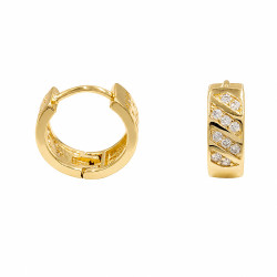 Kolczyki CM miedź pozłacana 14k [1,3 cm ] - MF42788