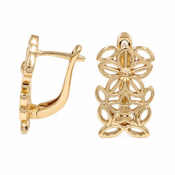 Kolczyki CM miedź pozłacana 14k [ 2,1 cm ] - MF42870