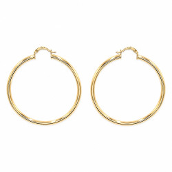 Kolczyki CM miedź pozłacana 14k [ 5 cm ] - MF42896