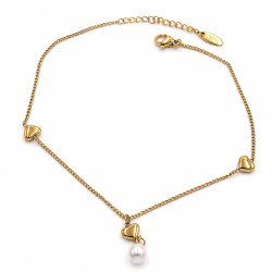 Bransoletka na kostkę Xuping pozłacana 18k [23 + 4 cm ] - MF40903