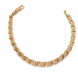 Bransoletka Xuping pozłacana 18k [ 19 cm ] - MF40808