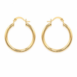 Kolczyki CM miedź pozłacana 14k [ 2,5 cm ] - MF42877
